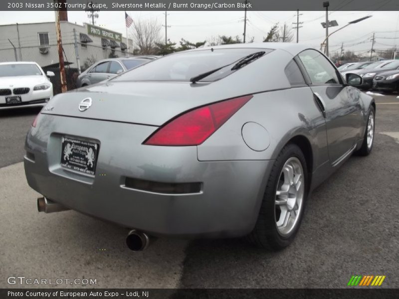 Silverstone Metallic / Burnt Orange/Carbon Black 2003 Nissan 350Z Touring Coupe