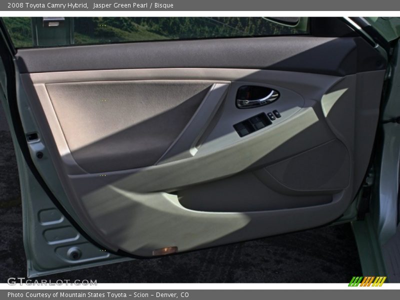 Jasper Green Pearl / Bisque 2008 Toyota Camry Hybrid