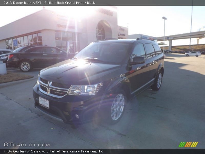Brilliant Black Crystal Pearl / Black 2013 Dodge Journey SXT