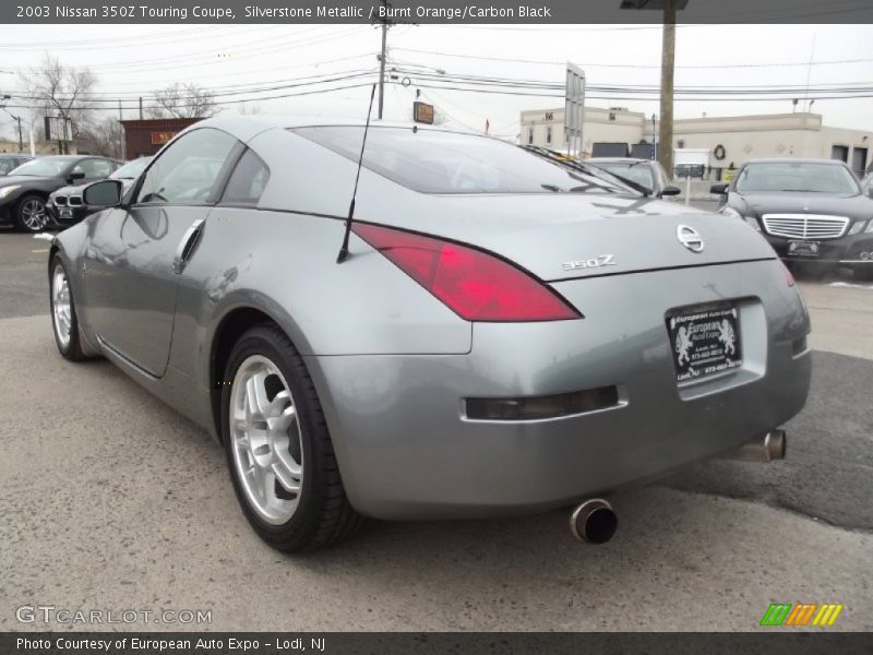 Silverstone Metallic / Burnt Orange/Carbon Black 2003 Nissan 350Z Touring Coupe
