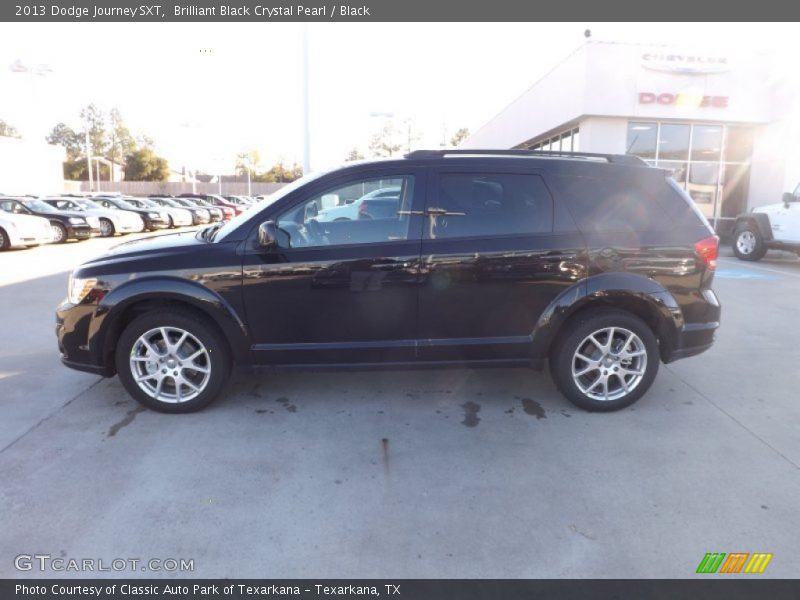 Brilliant Black Crystal Pearl / Black 2013 Dodge Journey SXT