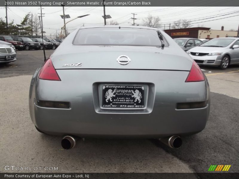 Silverstone Metallic / Burnt Orange/Carbon Black 2003 Nissan 350Z Touring Coupe