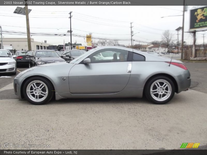 Silverstone Metallic / Burnt Orange/Carbon Black 2003 Nissan 350Z Touring Coupe