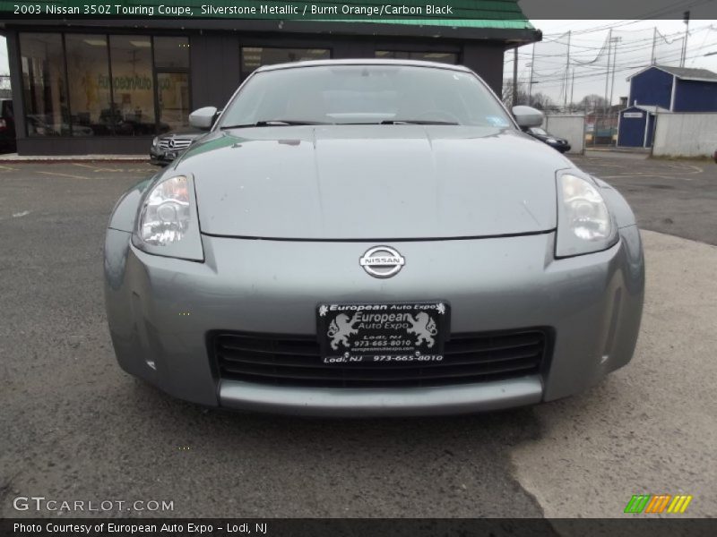 Silverstone Metallic / Burnt Orange/Carbon Black 2003 Nissan 350Z Touring Coupe
