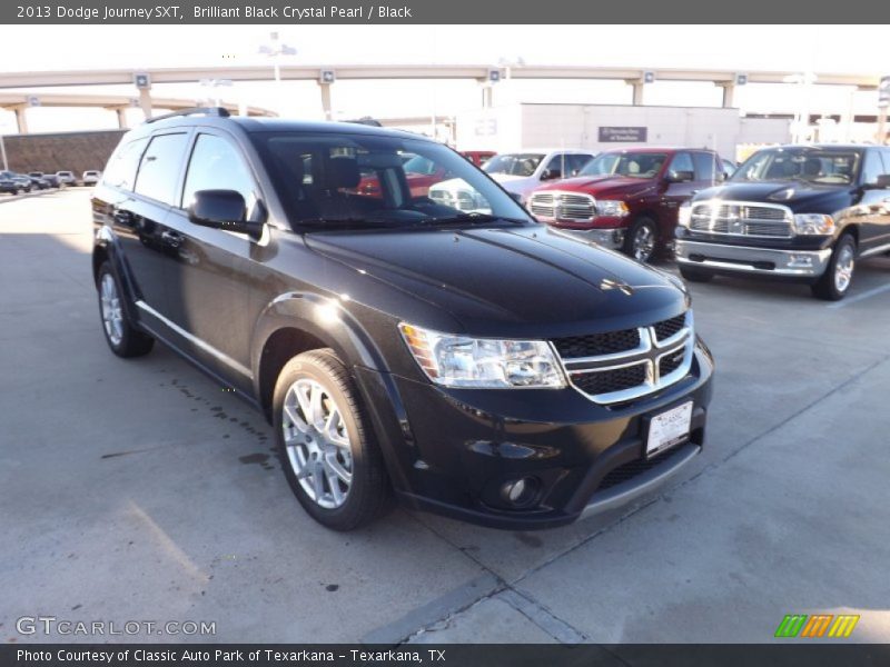 Brilliant Black Crystal Pearl / Black 2013 Dodge Journey SXT