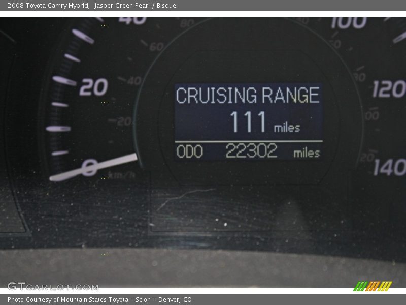 Jasper Green Pearl / Bisque 2008 Toyota Camry Hybrid