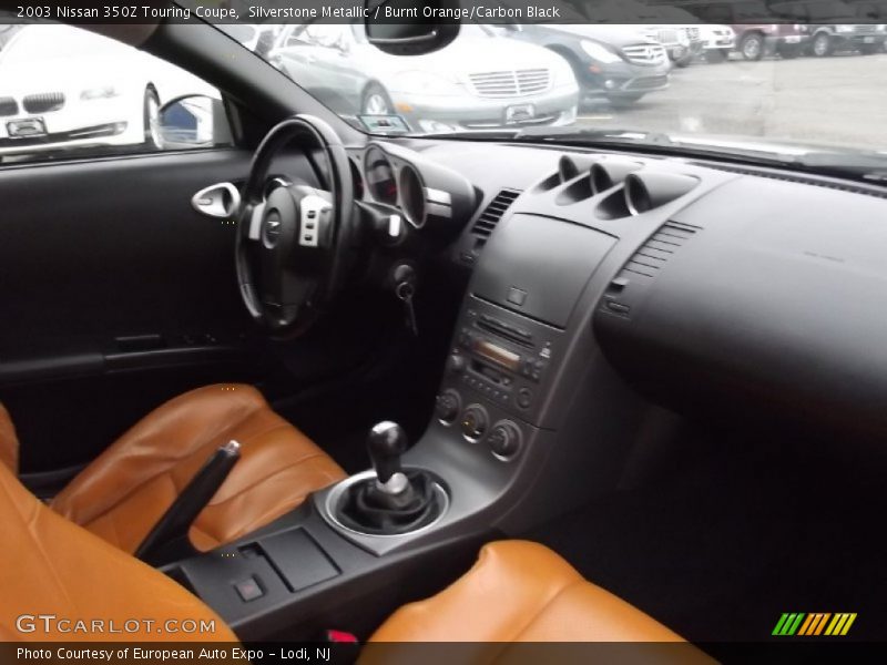 Silverstone Metallic / Burnt Orange/Carbon Black 2003 Nissan 350Z Touring Coupe