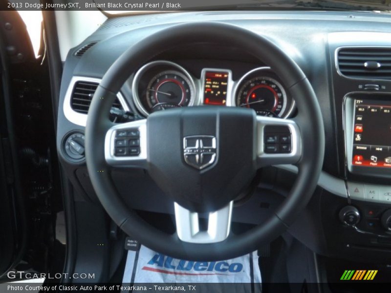 Brilliant Black Crystal Pearl / Black 2013 Dodge Journey SXT