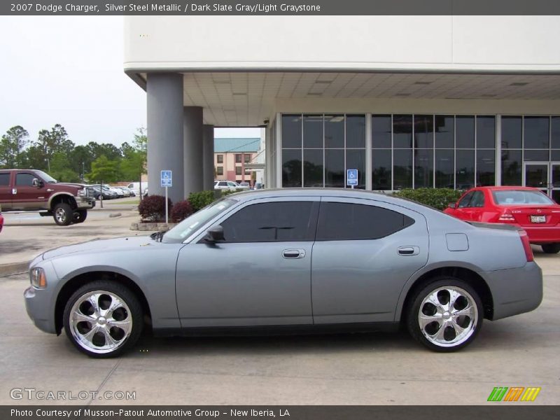 Silver Steel Metallic / Dark Slate Gray/Light Graystone 2007 Dodge Charger