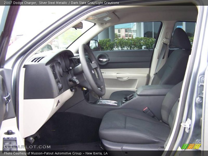Silver Steel Metallic / Dark Slate Gray/Light Graystone 2007 Dodge Charger