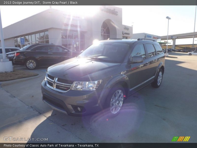 Storm Gray Pearl / Black 2013 Dodge Journey SXT