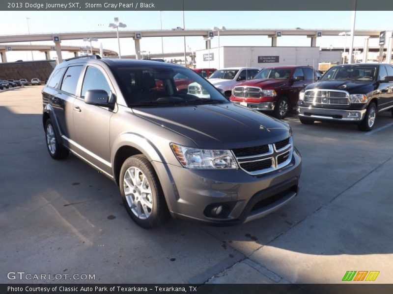 Storm Gray Pearl / Black 2013 Dodge Journey SXT