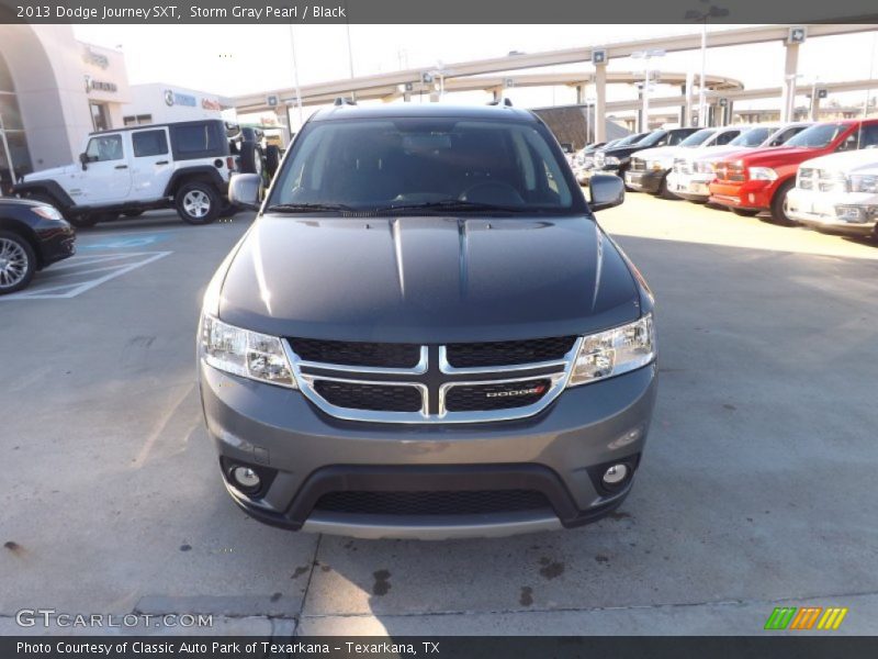 Storm Gray Pearl / Black 2013 Dodge Journey SXT
