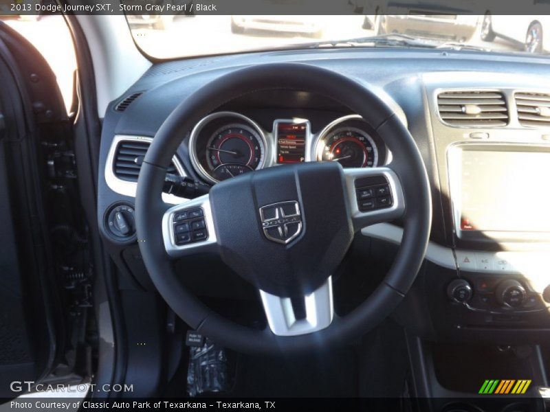 Storm Gray Pearl / Black 2013 Dodge Journey SXT
