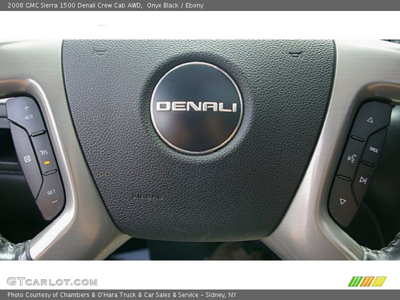 Onyx Black / Ebony 2008 GMC Sierra 1500 Denali Crew Cab AWD