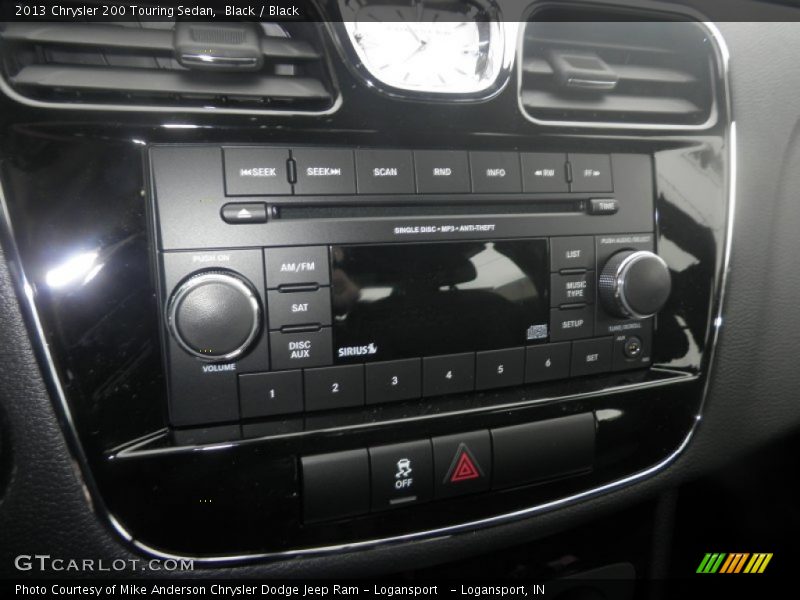 Black / Black 2013 Chrysler 200 Touring Sedan