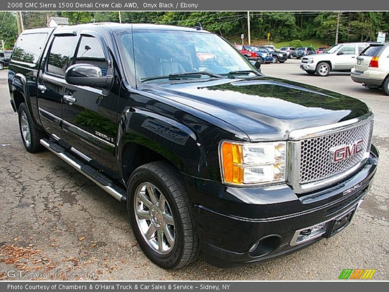 Onyx Black / Ebony 2008 GMC Sierra 1500 Denali Crew Cab AWD