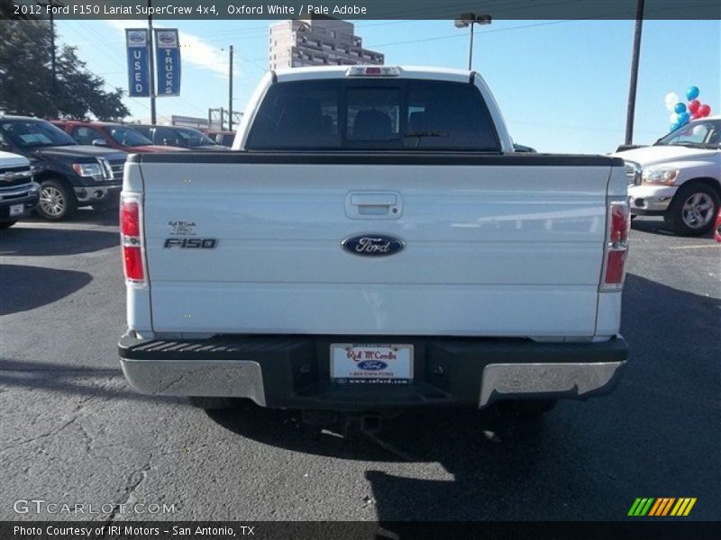 Oxford White / Pale Adobe 2012 Ford F150 Lariat SuperCrew 4x4