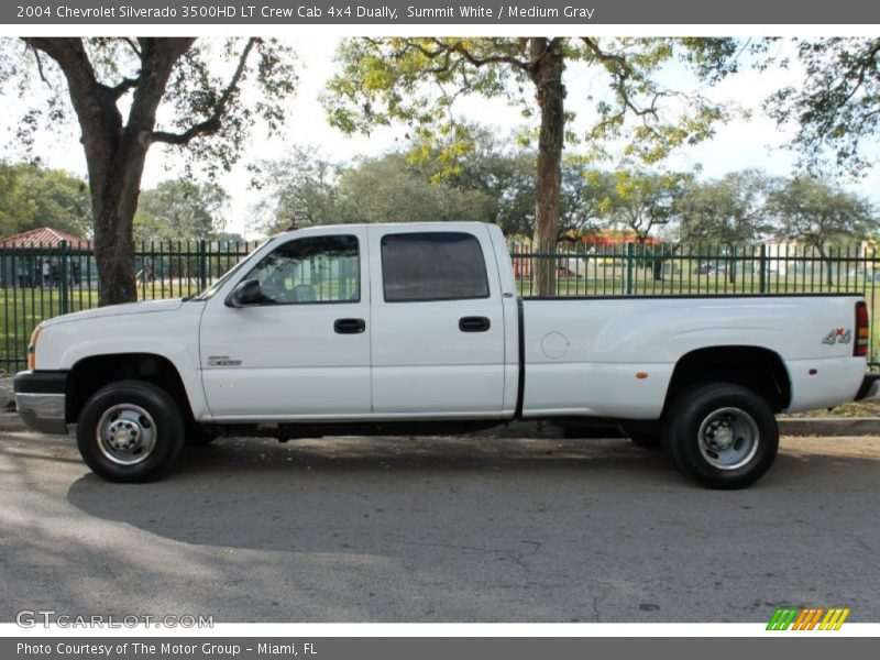 Summit White / Medium Gray 2004 Chevrolet Silverado 3500HD LT Crew Cab 4x4 Dually