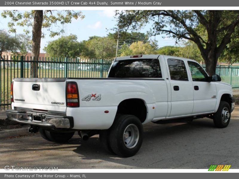 Summit White / Medium Gray 2004 Chevrolet Silverado 3500HD LT Crew Cab 4x4 Dually