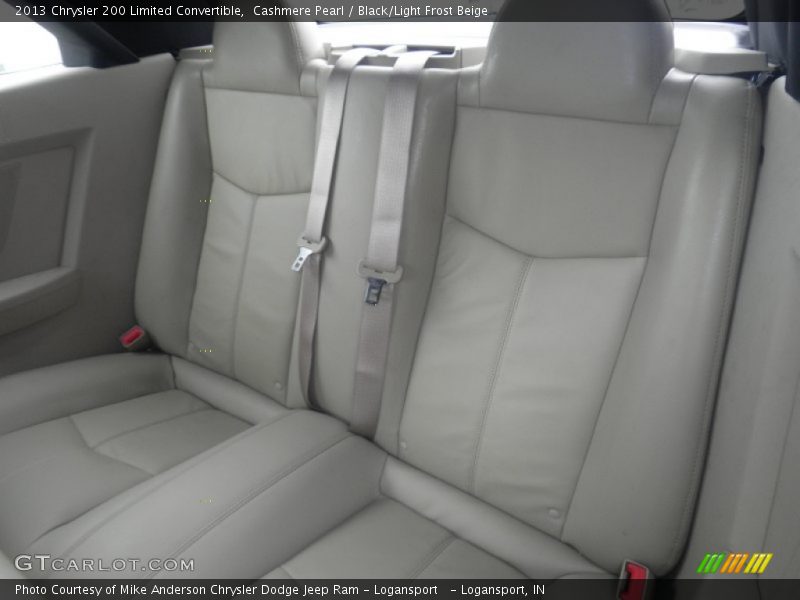 Cashmere Pearl / Black/Light Frost Beige 2013 Chrysler 200 Limited Convertible