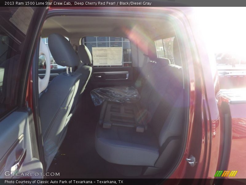 Deep Cherry Red Pearl / Black/Diesel Gray 2013 Ram 1500 Lone Star Crew Cab