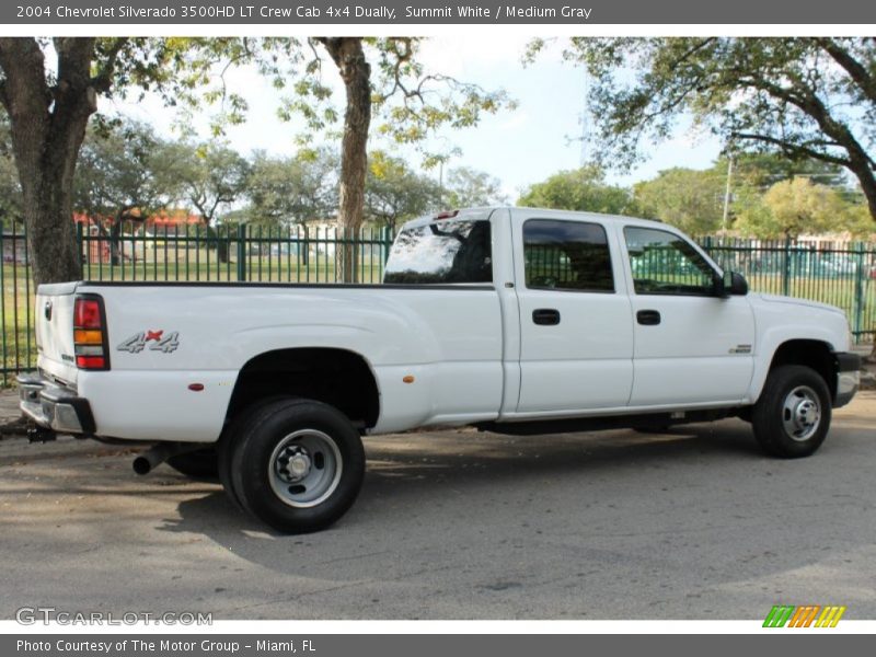 Summit White / Medium Gray 2004 Chevrolet Silverado 3500HD LT Crew Cab 4x4 Dually