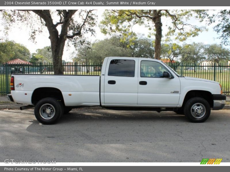 Summit White / Medium Gray 2004 Chevrolet Silverado 3500HD LT Crew Cab 4x4 Dually