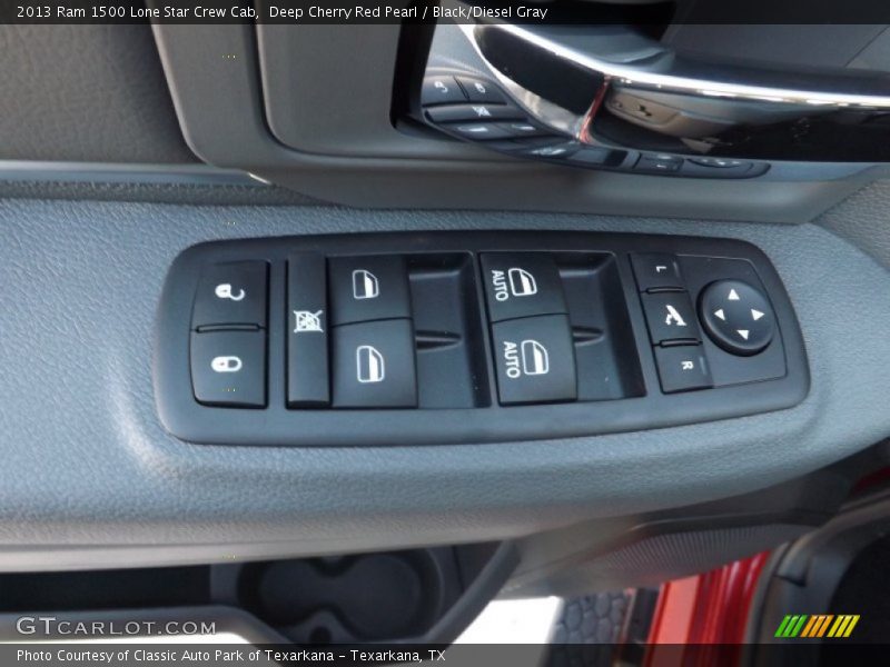 Deep Cherry Red Pearl / Black/Diesel Gray 2013 Ram 1500 Lone Star Crew Cab