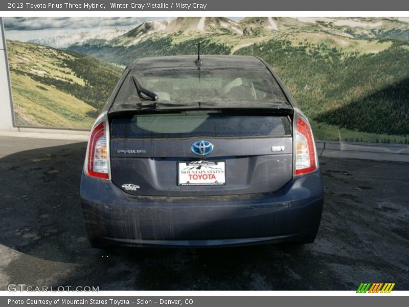Winter Gray Metallic / Misty Gray 2013 Toyota Prius Three Hybrid
