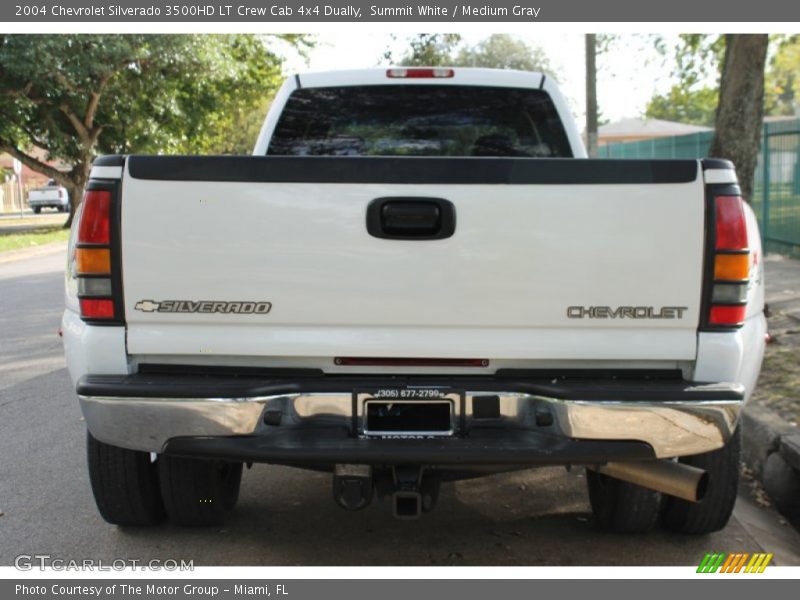 Summit White / Medium Gray 2004 Chevrolet Silverado 3500HD LT Crew Cab 4x4 Dually