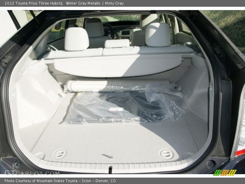 Winter Gray Metallic / Misty Gray 2013 Toyota Prius Three Hybrid