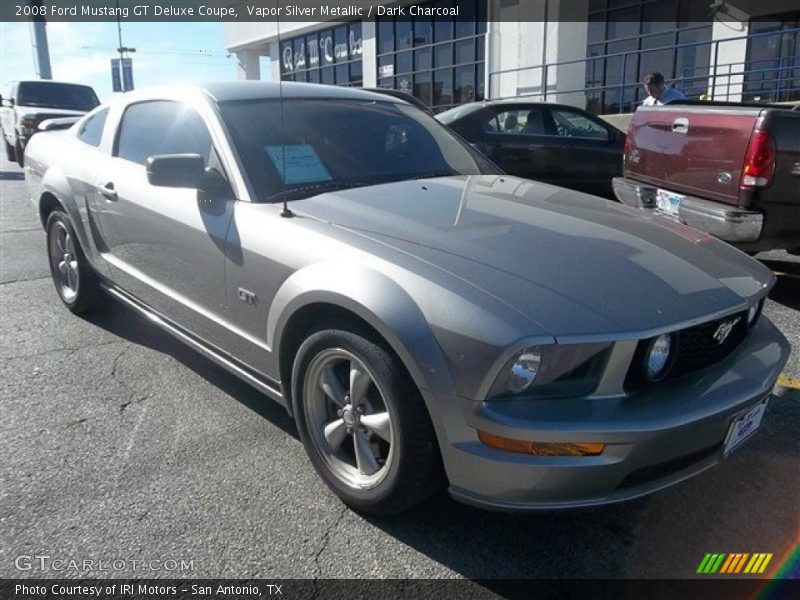 Vapor Silver Metallic / Dark Charcoal 2008 Ford Mustang GT Deluxe Coupe