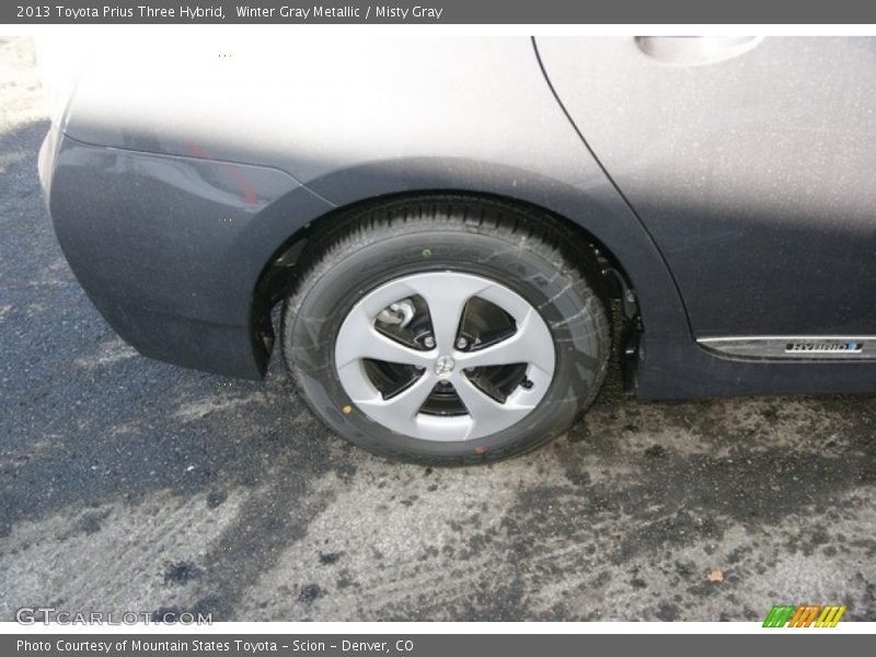 Winter Gray Metallic / Misty Gray 2013 Toyota Prius Three Hybrid