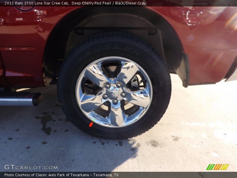 Deep Cherry Red Pearl / Black/Diesel Gray 2013 Ram 1500 Lone Star Crew Cab