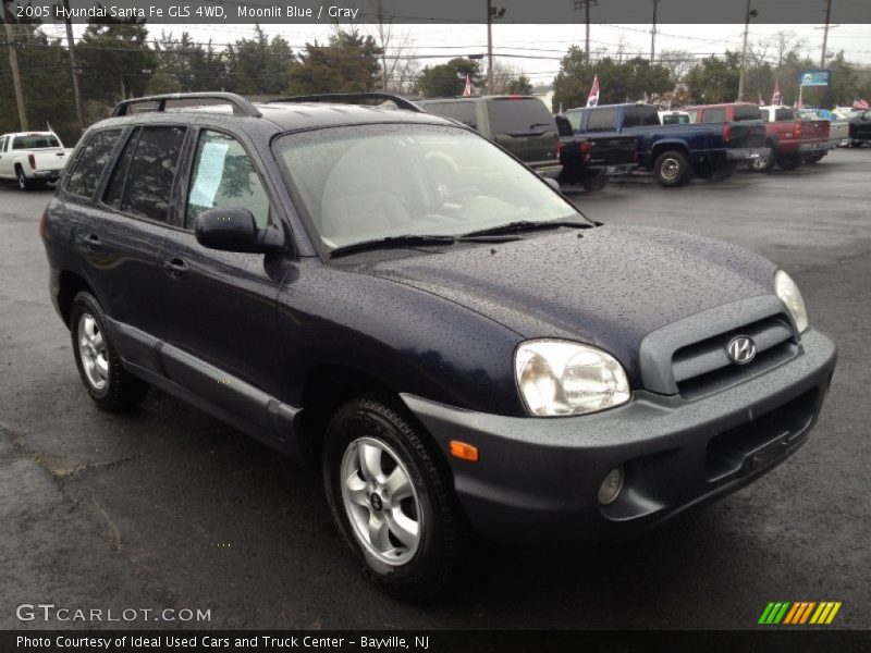 Moonlit Blue / Gray 2005 Hyundai Santa Fe GLS 4WD