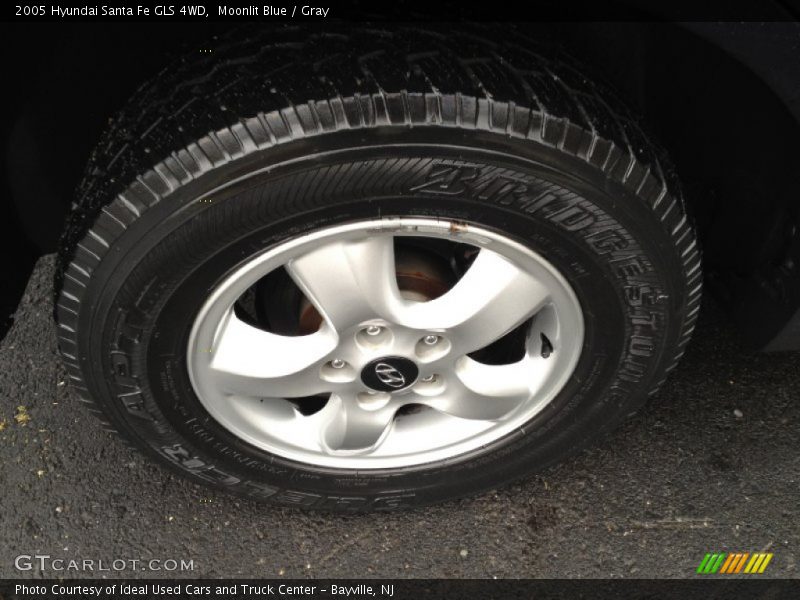Moonlit Blue / Gray 2005 Hyundai Santa Fe GLS 4WD