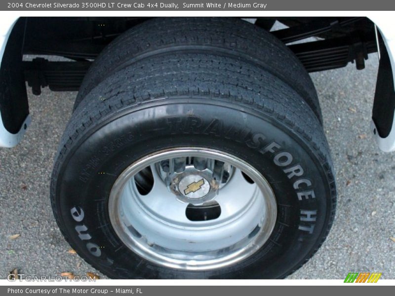 Summit White / Medium Gray 2004 Chevrolet Silverado 3500HD LT Crew Cab 4x4 Dually