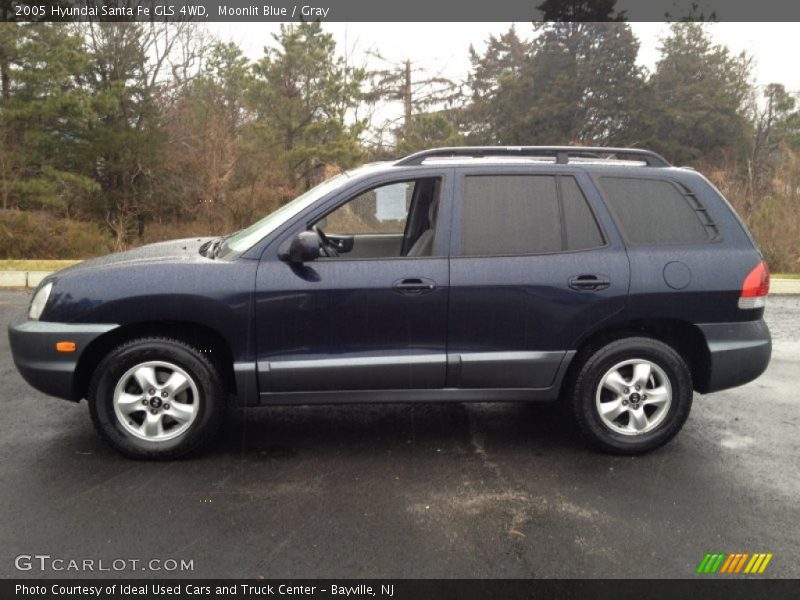 Moonlit Blue / Gray 2005 Hyundai Santa Fe GLS 4WD