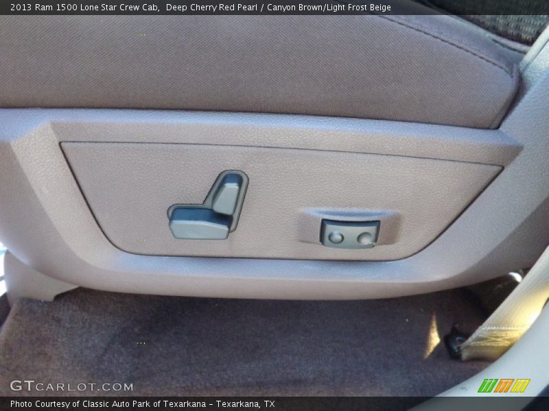 Deep Cherry Red Pearl / Canyon Brown/Light Frost Beige 2013 Ram 1500 Lone Star Crew Cab
