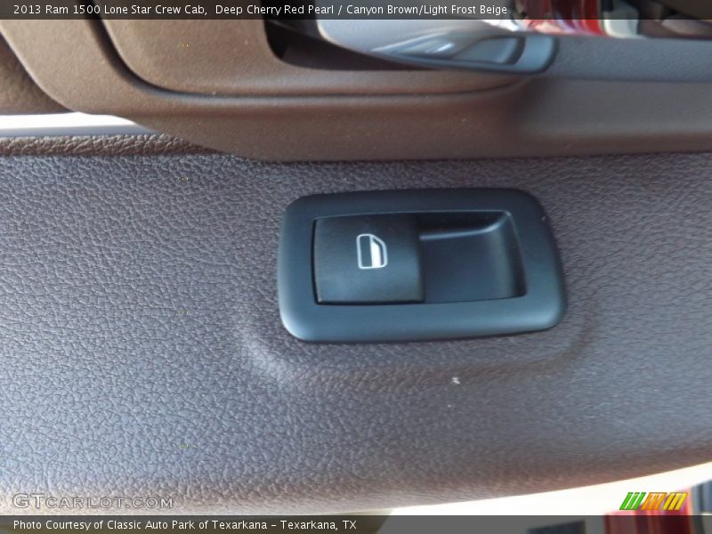 Deep Cherry Red Pearl / Canyon Brown/Light Frost Beige 2013 Ram 1500 Lone Star Crew Cab