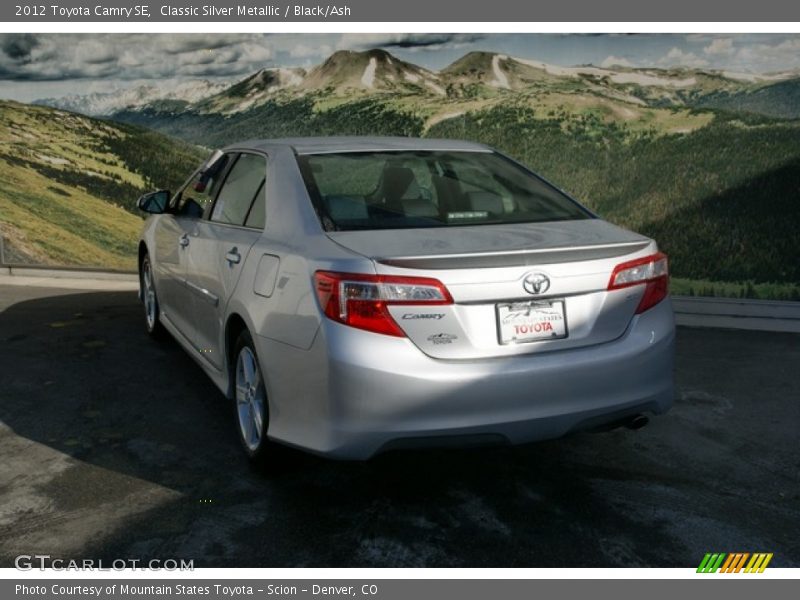 Classic Silver Metallic / Black/Ash 2012 Toyota Camry SE