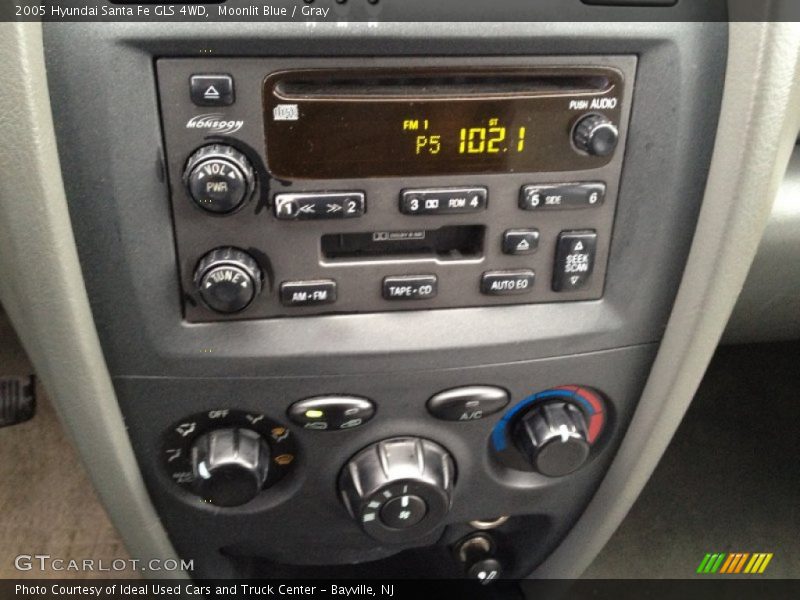 Moonlit Blue / Gray 2005 Hyundai Santa Fe GLS 4WD