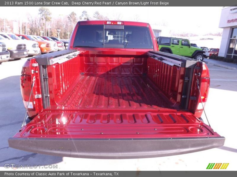 Deep Cherry Red Pearl / Canyon Brown/Light Frost Beige 2013 Ram 1500 Lone Star Crew Cab