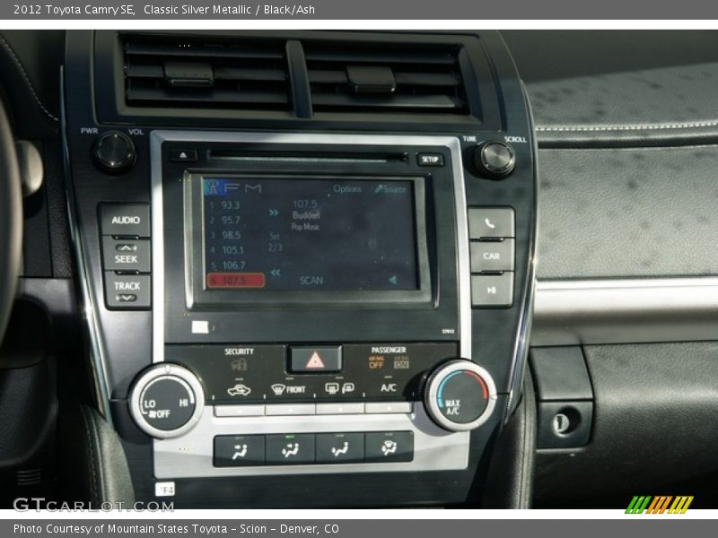 Classic Silver Metallic / Black/Ash 2012 Toyota Camry SE