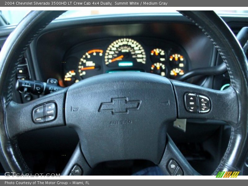 Summit White / Medium Gray 2004 Chevrolet Silverado 3500HD LT Crew Cab 4x4 Dually
