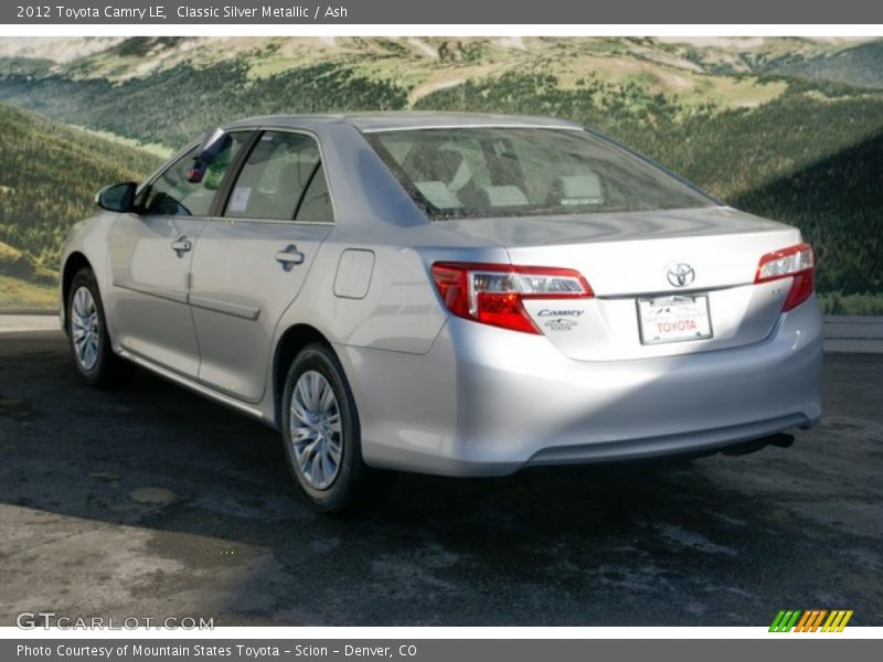 Classic Silver Metallic / Ash 2012 Toyota Camry LE