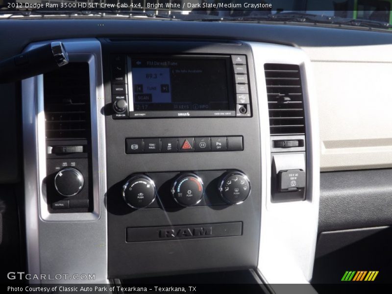 Bright White / Dark Slate/Medium Graystone 2012 Dodge Ram 3500 HD SLT Crew Cab 4x4