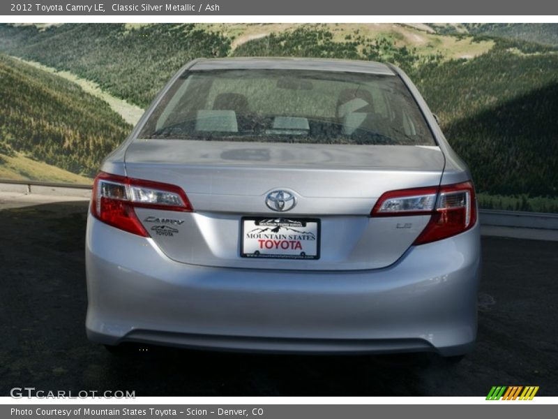 Classic Silver Metallic / Ash 2012 Toyota Camry LE