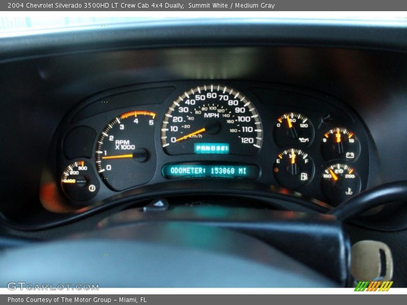 Summit White / Medium Gray 2004 Chevrolet Silverado 3500HD LT Crew Cab 4x4 Dually